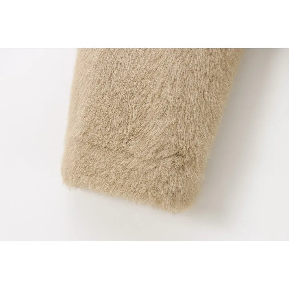 Beżowy płaszcz Teddy – ModaEkspert.pl